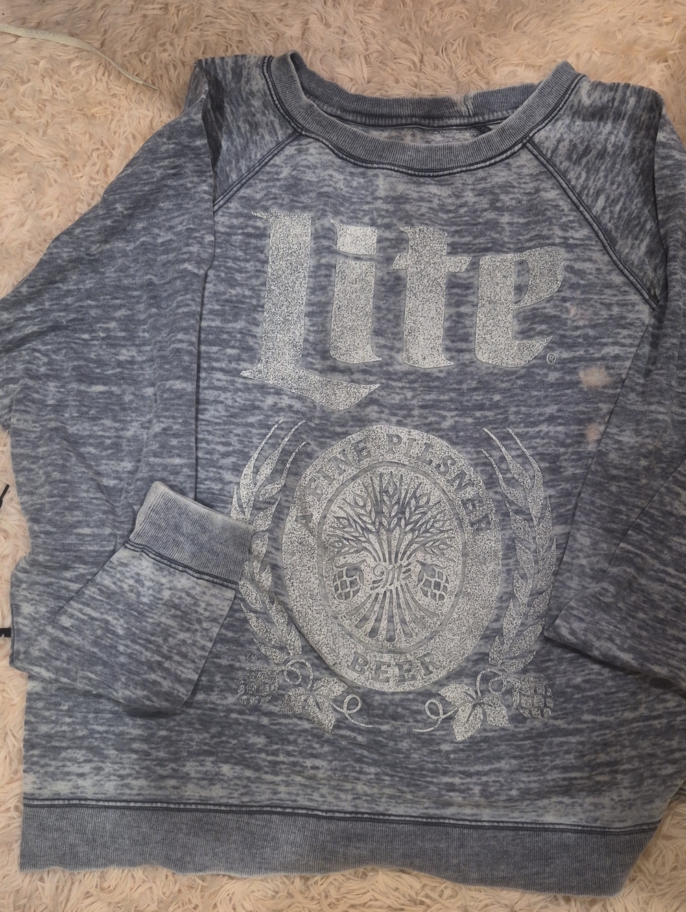 Lite Logo Kids Sweatshirt - Blue Heather